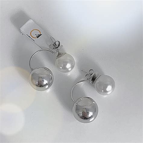orecchini dior doppia sfera